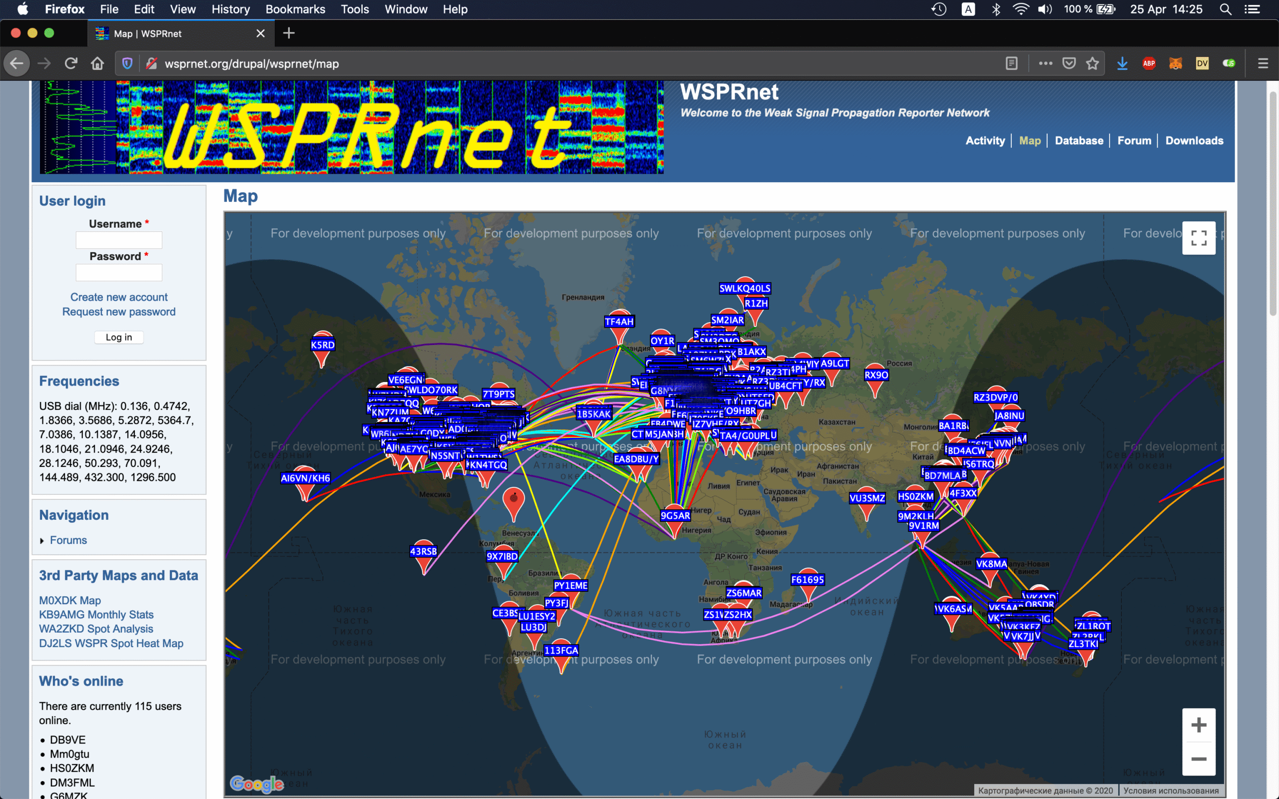 wspr 20m band full